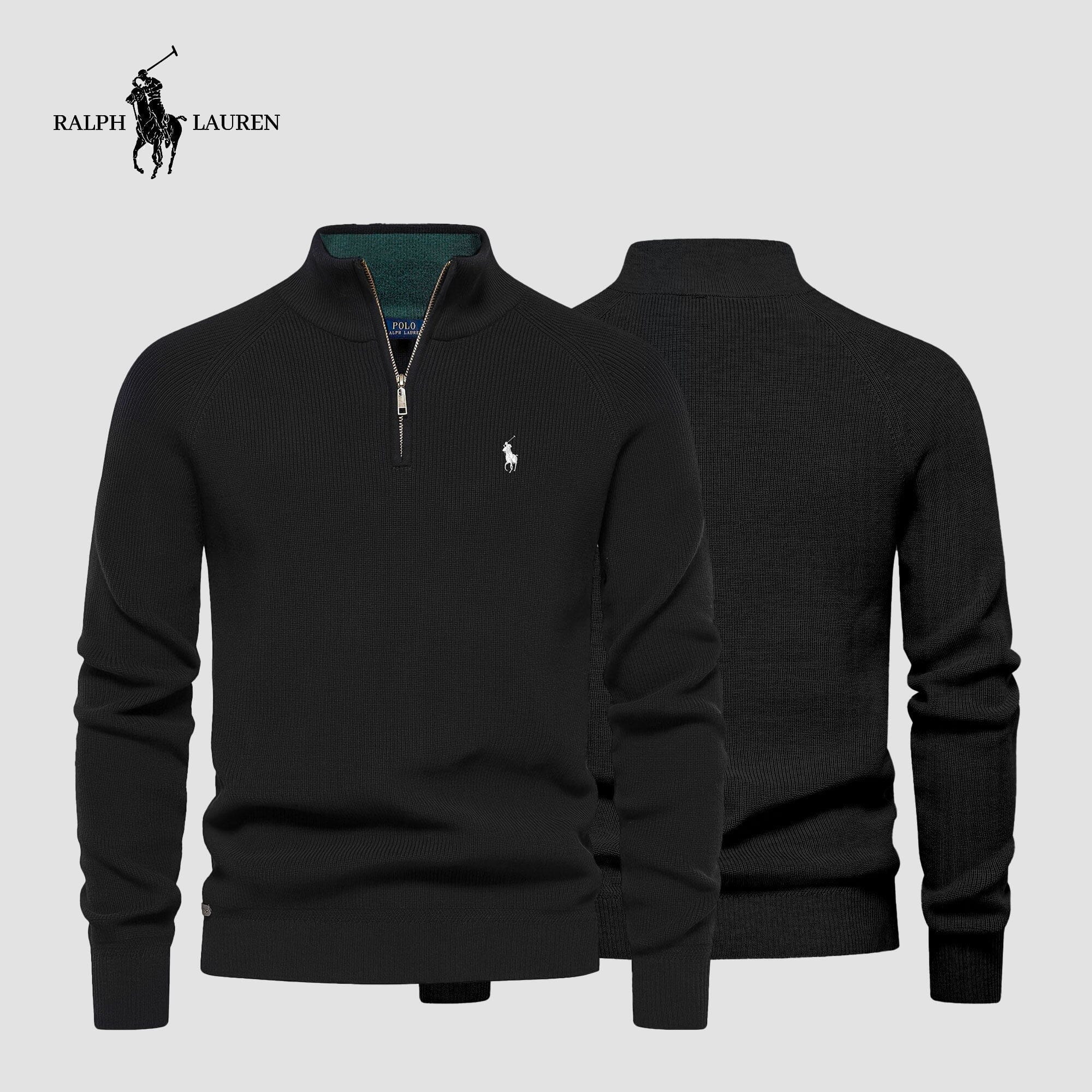 R&L Zip Neck Sweater (CLEARANCE)