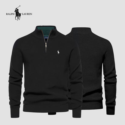 R&L Zip Neck Sweater (CLEARANCE)